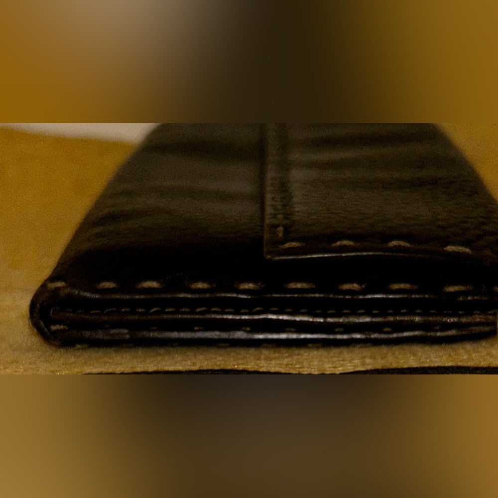 Fendi Selleria dark brown leather long wallet NICE! Authentic and SO SOFT - Picture 9 of 11